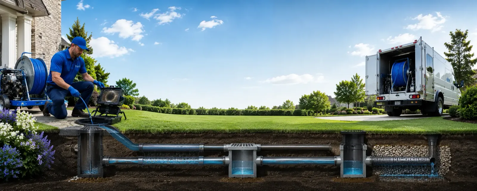 Outdoor drain cleaning information for Etna Green, IN